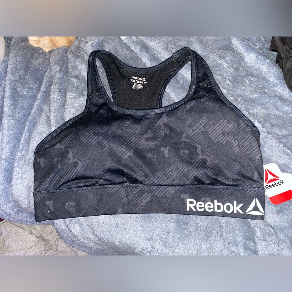 XXL Black Reebok Sports Bra